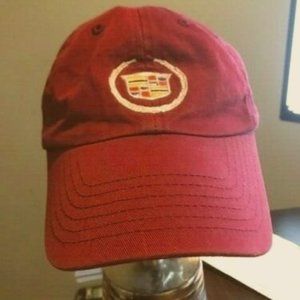 Cadillac Embroidered Maroon Hat Adjustable